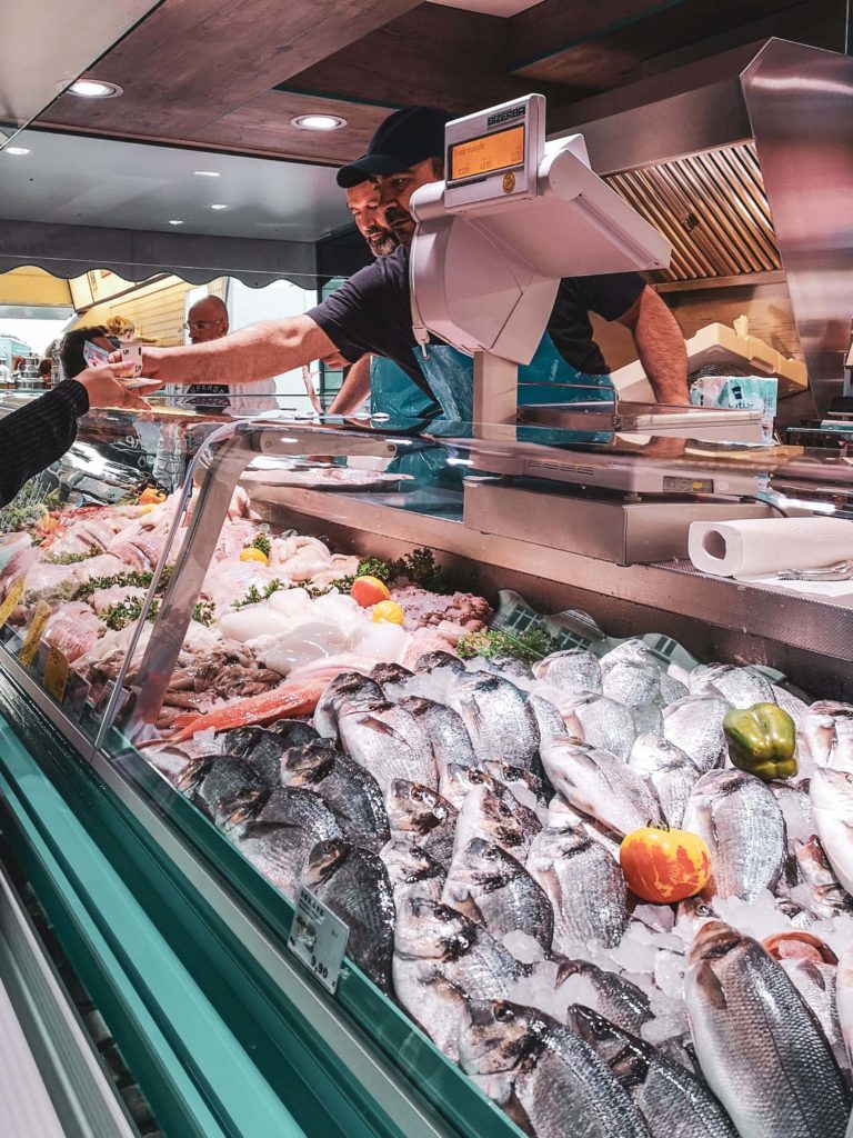 Fischstand Hamburger Fischmarkt