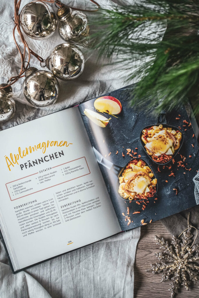 Buchtipp Weihnachten: Raclette Kochbuch verschenken.