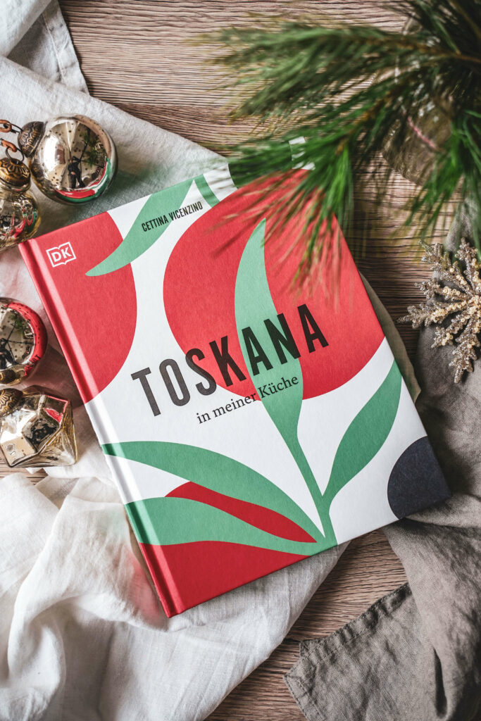 Buchtipp Weihnachten: Kochbuch verschenken. Kochbuch Toskana aus dem DK Verlag