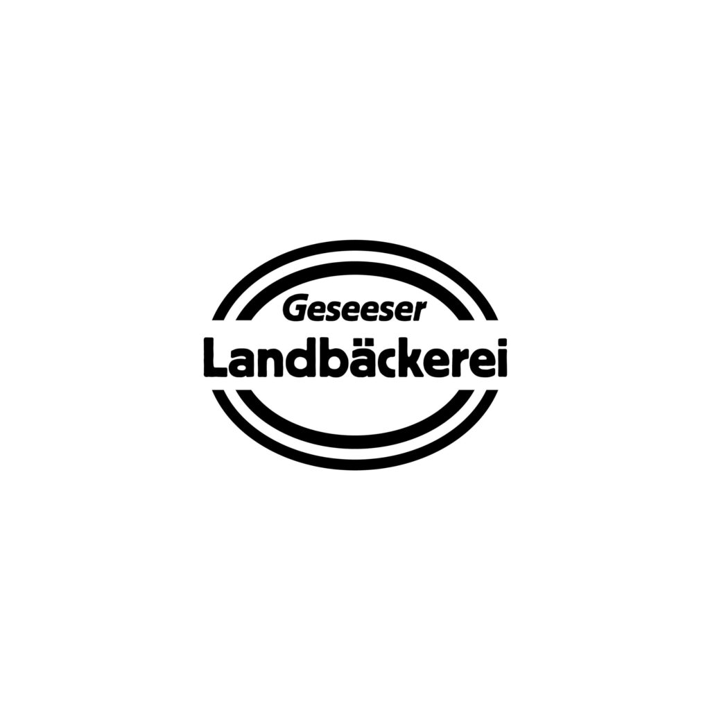 Das Logo der Geseeser Landbäckerei in Schwarz