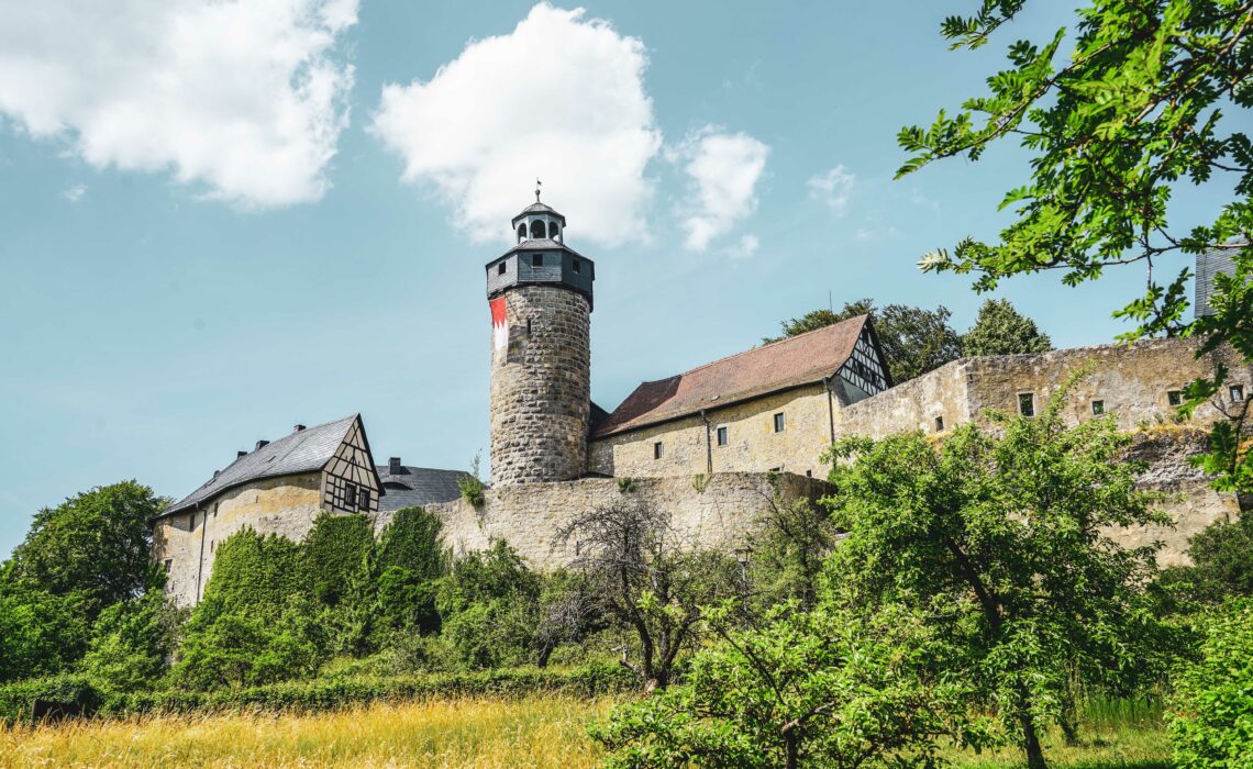 Burg Zwernitz in Sanspareil in der Fränkischen Schweiz im Sommer